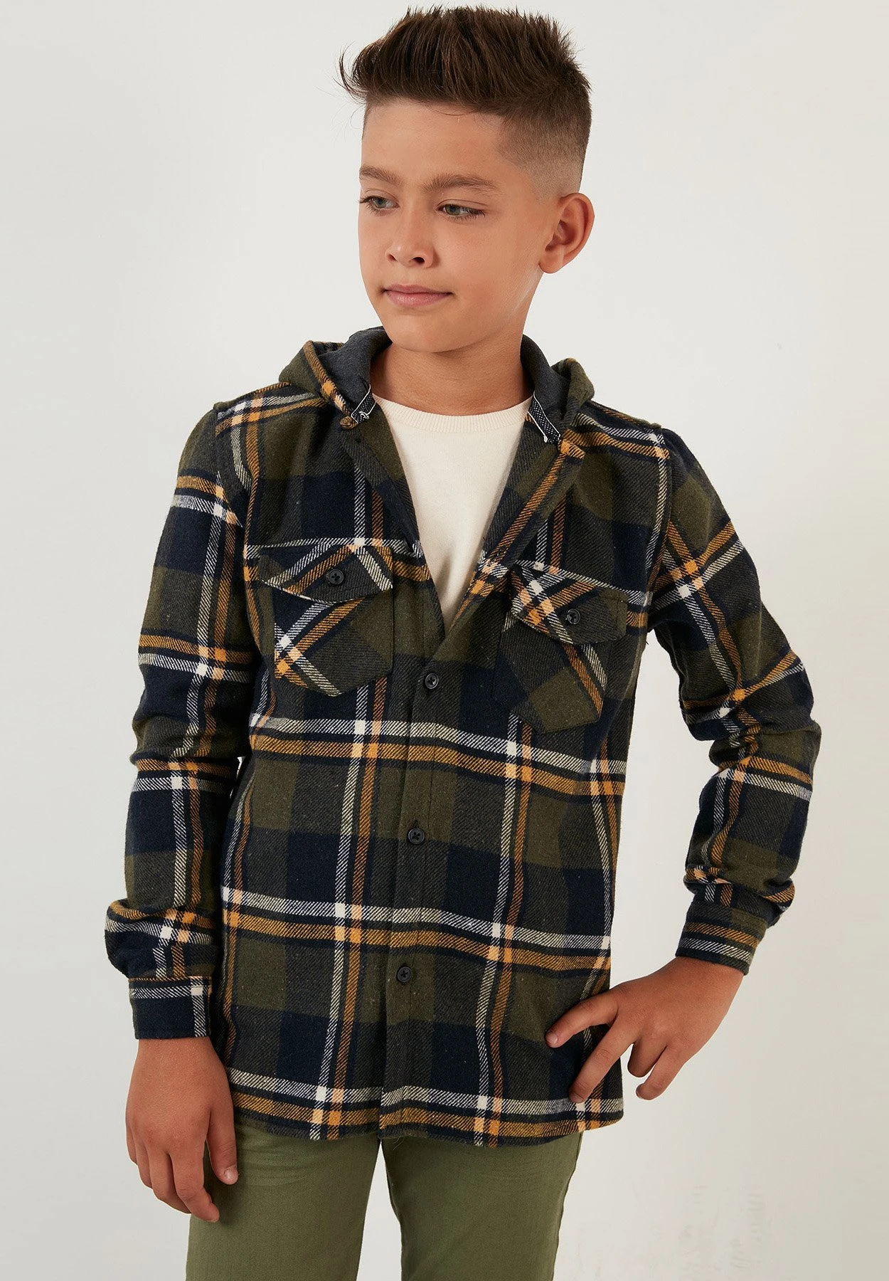 LELA Regular Fit - Overhemd - Khaki 4 LELA Regular Fit - Overhemd - Khaki - Afbeelding 4