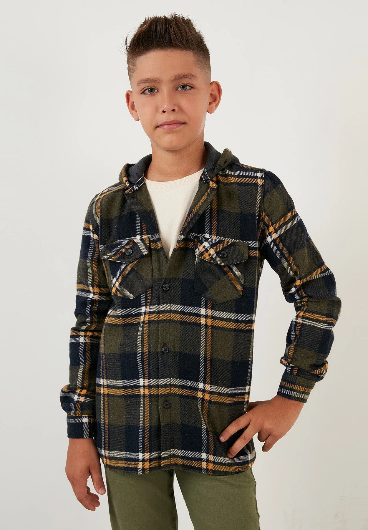 LELA Regular Fit - Overhemd - Khaki 1 LELA Regular Fit - Overhemd - Khaki