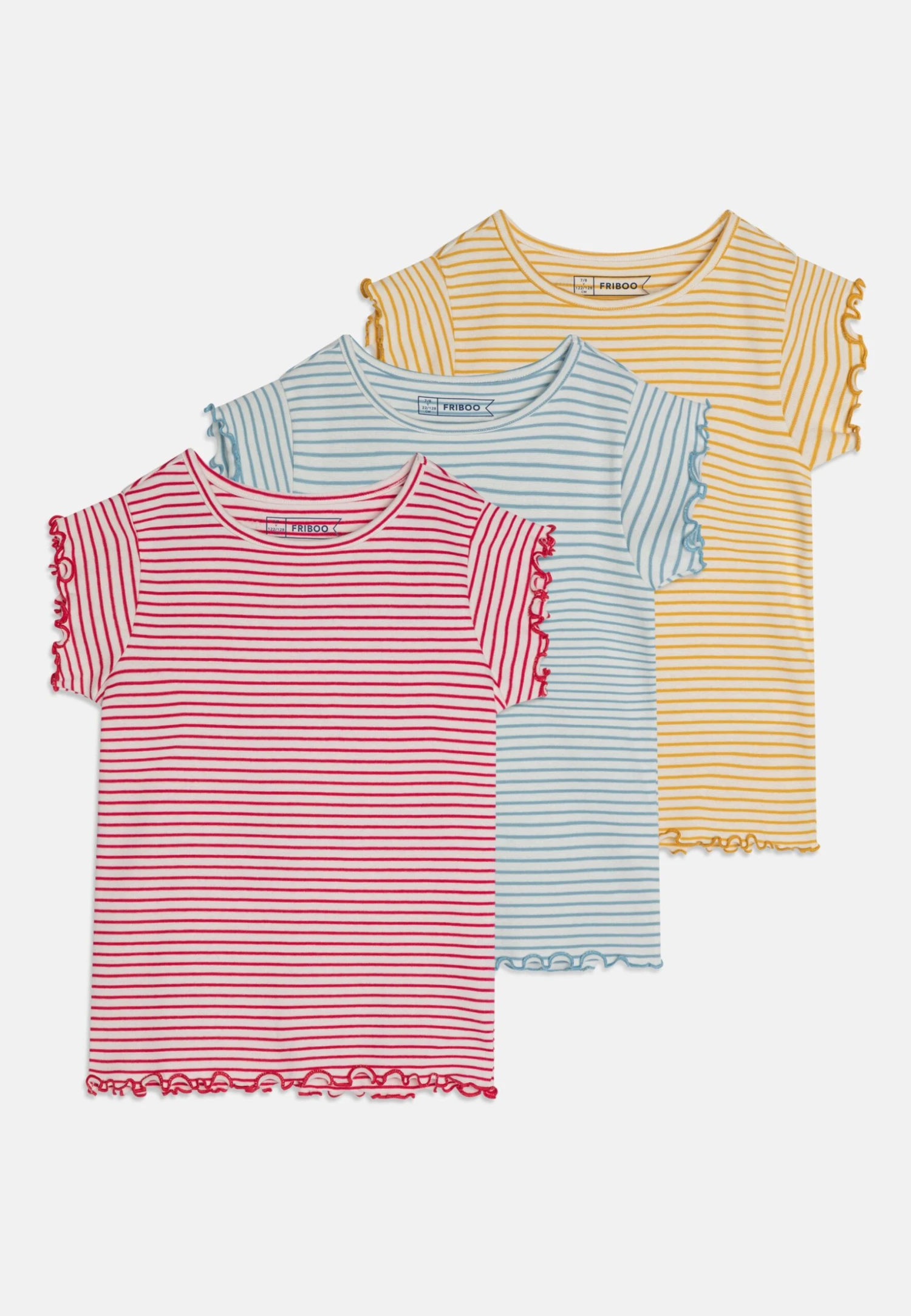 Friboo 3 Pack - T-Shirt Print - Turquoise/Yellow/Red 1 Friboo 3 Pack - T-Shirt Print - Turquoise/Yellow/Red