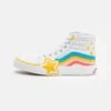Vans Sk8-Hi Rainbow Star Unisex - Sneakers Hoog - True White/Multi-Coloured