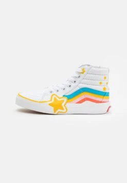 Vans Sk8-Hi Rainbow Star Unisex - Sneakers Hoog - True White/Multi-Coloured