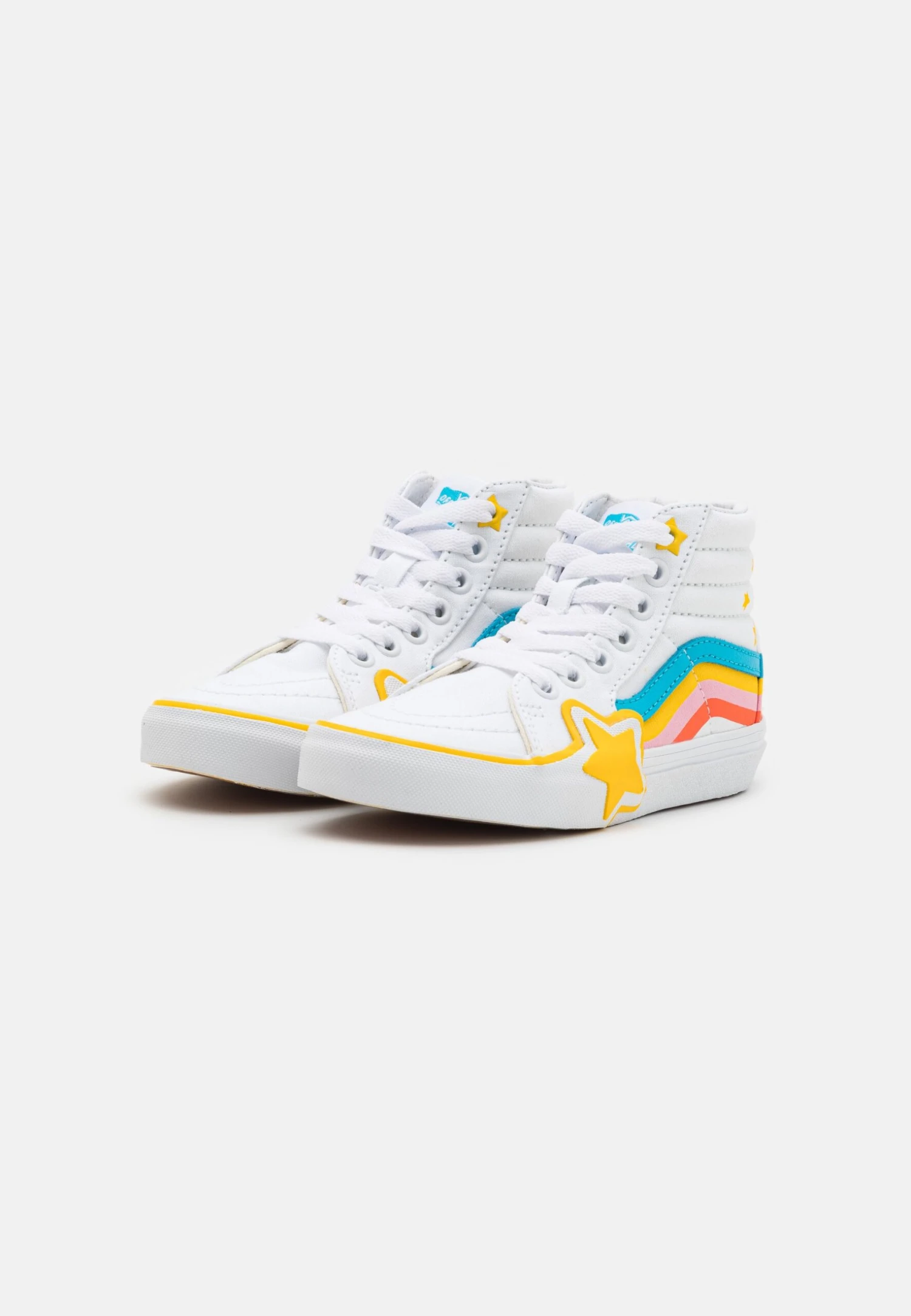 Vans Sk8-Hi Rainbow Star Unisex - Sneakers Hoog - True White/Multi-Coloured 2 Vans Sk8-Hi Rainbow Star Unisex - Sneakers Hoog - True White/Multi-Coloured - Afbeelding 2