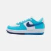 Nike Sportswear Force 1 Lv8 2 Unisex - Sneakers Laag - White/Light Photo Blue/Deep Royal Blue/Baltic Blue