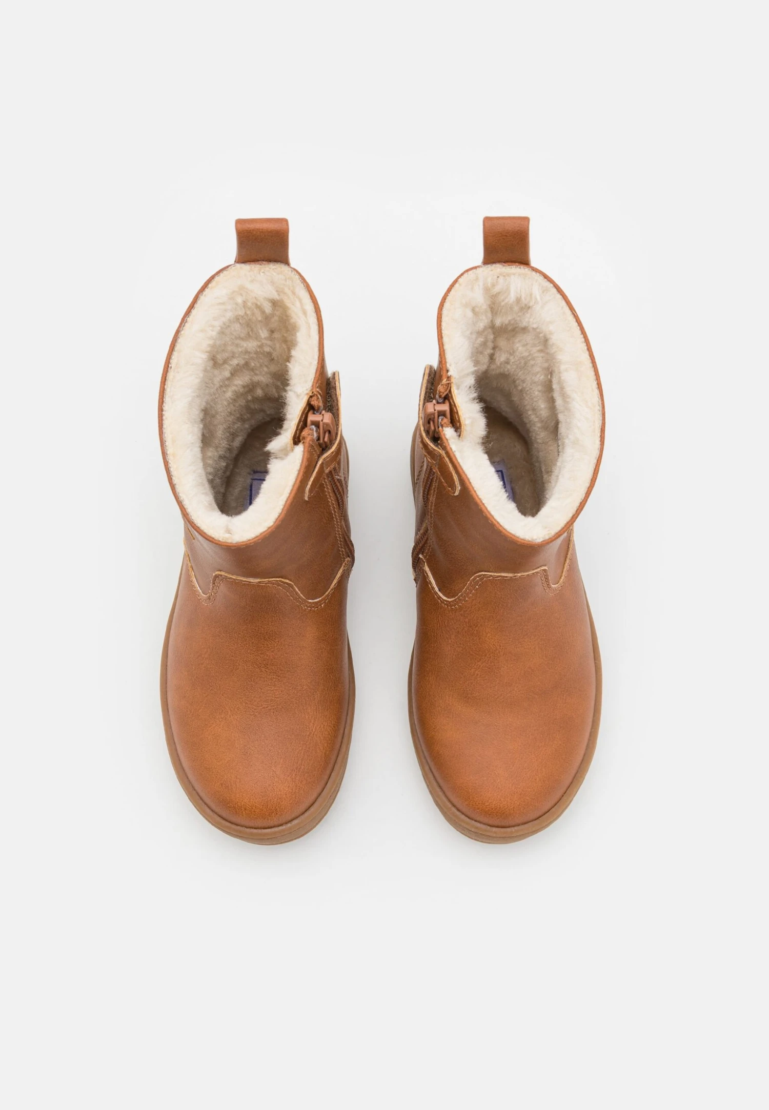 Friboo Korte Laarzen - Cognac 4 Friboo Korte Laarzen - Cognac - Afbeelding 4