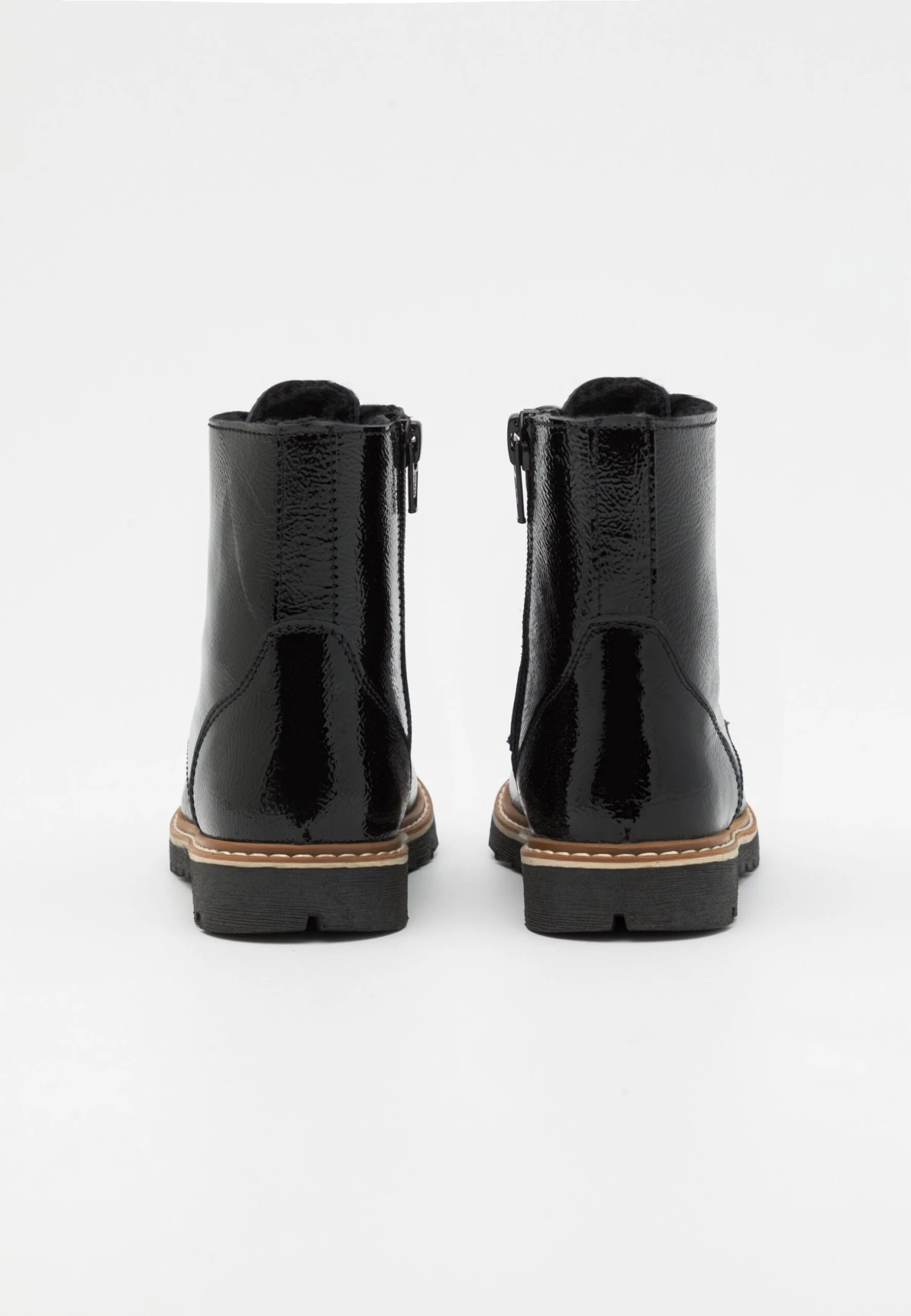 Friboo Leather - Veterboots - Black 3 Friboo Leather - Veterboots - Black - Afbeelding 3