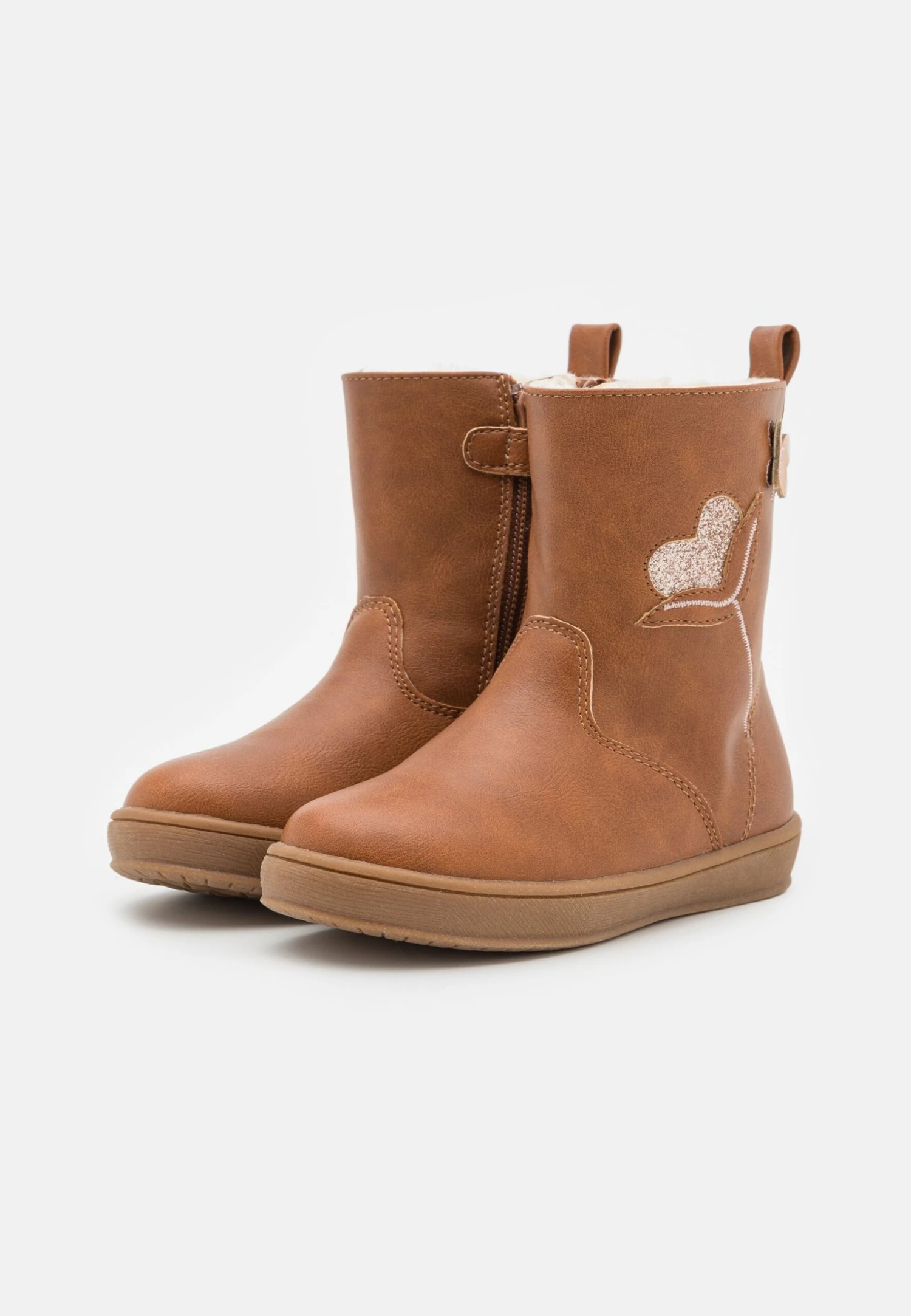 Friboo Korte Laarzen - Cognac 2 Friboo Korte Laarzen - Cognac - Afbeelding 2